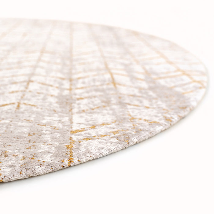 Louis de Poortere Jacob's Ladder Vloerkleed Ø 140 cm - Central Yellow