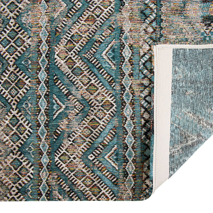 Louis de Poortere Kilim Vloerkleed 140 x 200 cm - Zemmuri Blue
