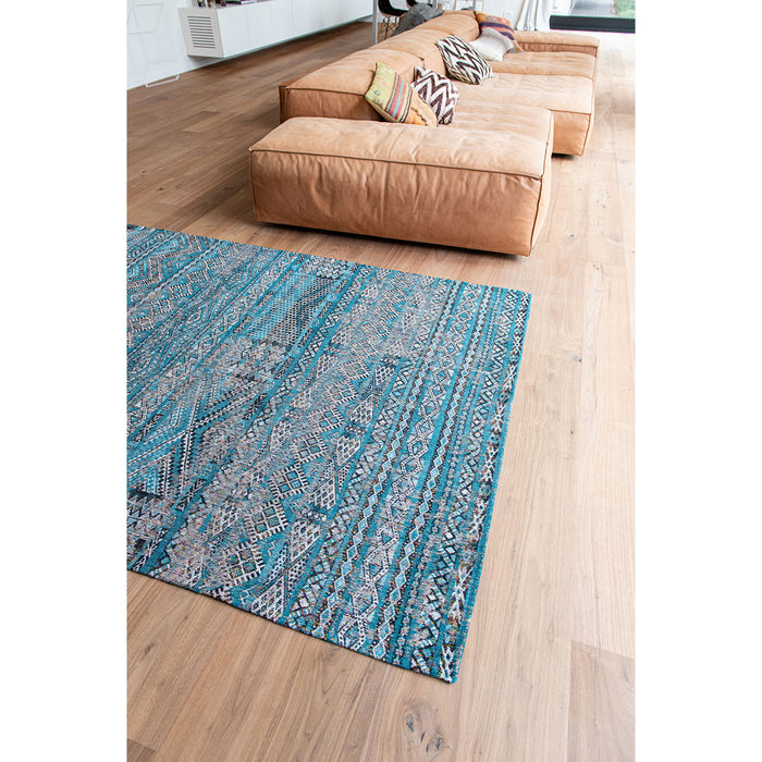 Louis de Poortere Kilim Vloerkleed 170 x 240 cm - Zemmuri Blue
