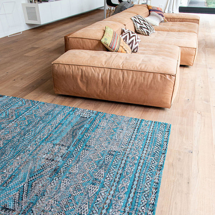Louis de Poortere Kilim Vloerkleed 240 x 340 cm - Zemmuri Blue