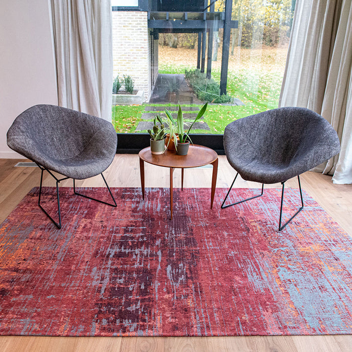 Louis de Poortere Streaks Vloerkleed 80 x 150 cm - Nassau Red