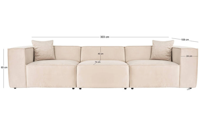 Kalune Design 3-zitsbank Lora