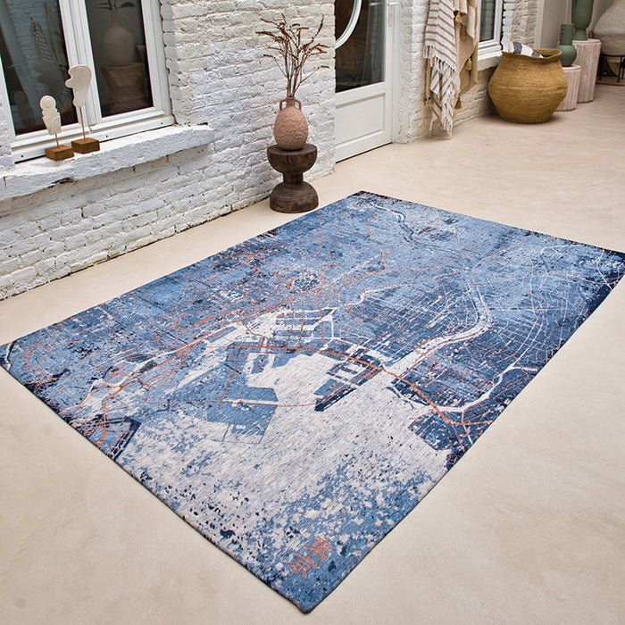 Louis de Poortere Cities Vloerkleed 280 x 390 cm - Conductive Blue