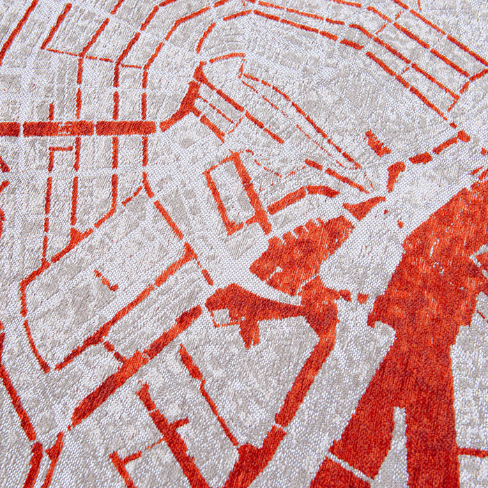 Louis de Poortere Cities Vloerkleed 140 x 200 cm - Orange Cut