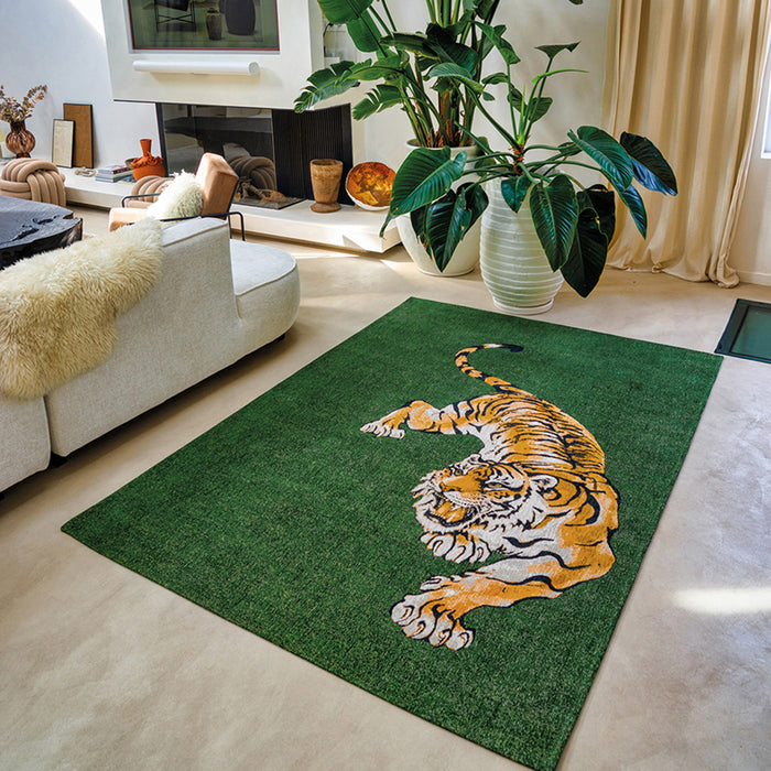 Louis de Poortere Pop Vloerkleed 140 x 200 cm - Green On Fire