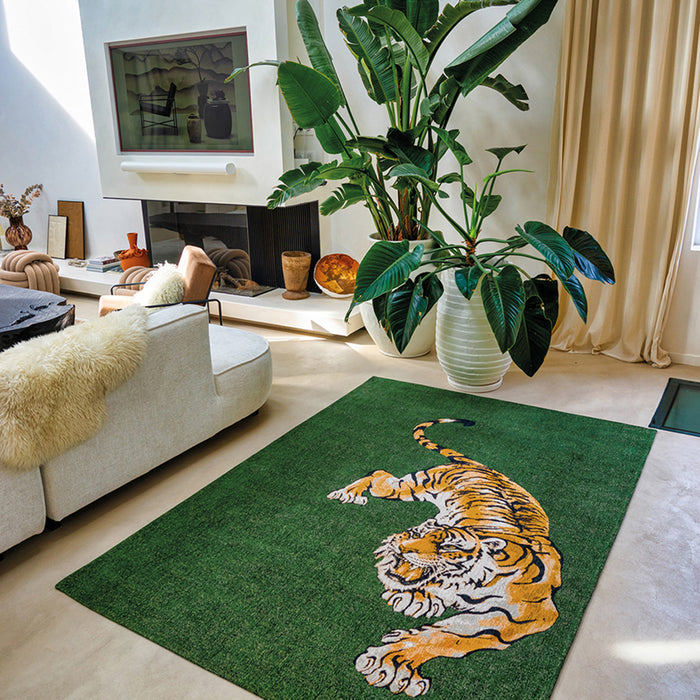 Louis de Poortere Pop Vloerkleed 240 x 340 cm - Green On Fire