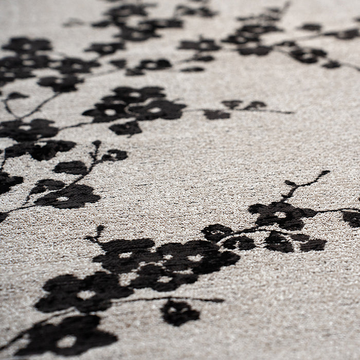 Louis de Poortere Sakura Vloerkleed Ø 140 cm - Night Snow