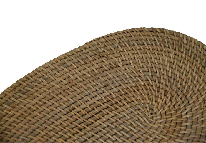 Ovale placemat - 45x30x2 - Rotan - Naturel - Set van 4
