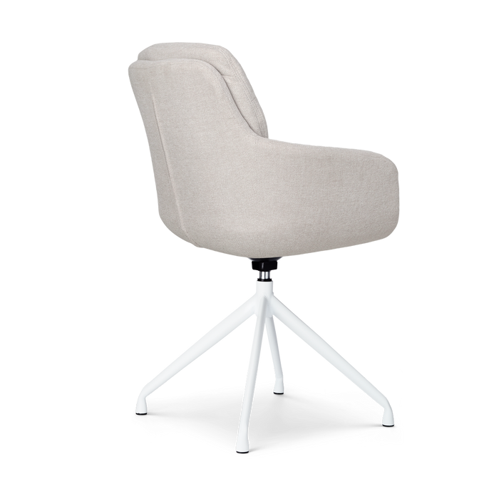Nolon Nola-Mia Draaibare Eetkamerstoelen Beige - Wit - set van 2