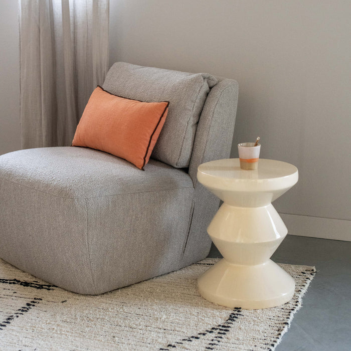 POLSPOTTEN Zig Zag Bijzettafel - Beige