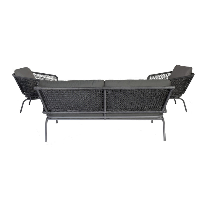 by fonQ Wire Loungeset - 2-Zitsbank en Tuinstoelen