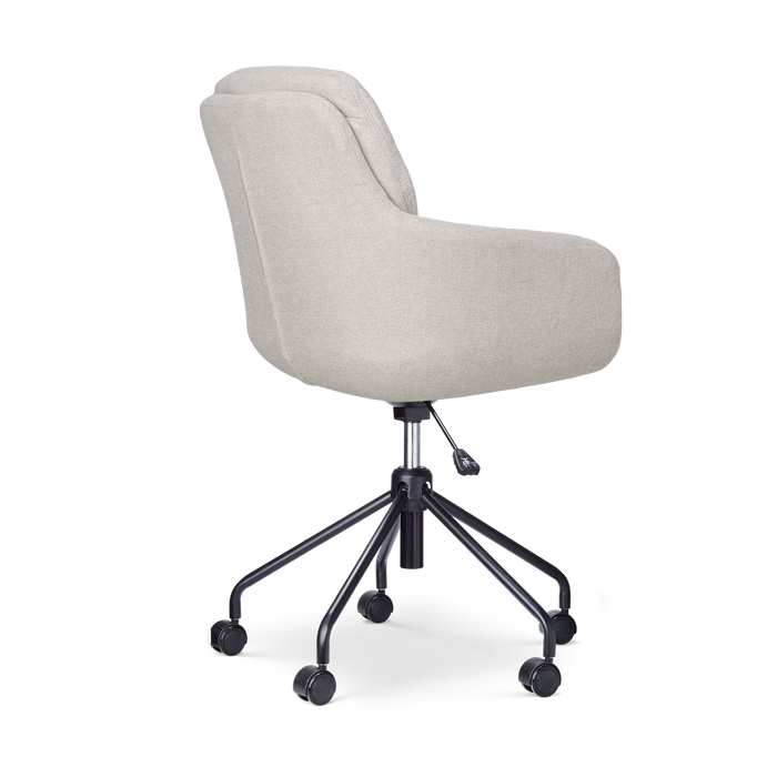 Nolon Nout-Mia Bureaustoelen Set van 2 - Beige - Zwart Onderstel