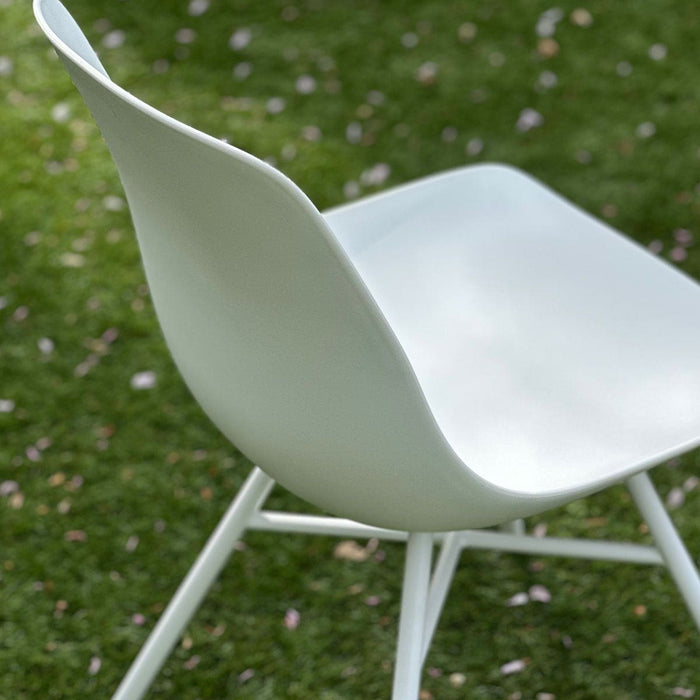 Nolon Noa-Pip Kunststof Tuinstoel Wit - Wit Onderstel