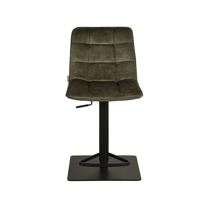 LABEL51 - Barkruk Juul - Hunter Velours - Zwart Metaal