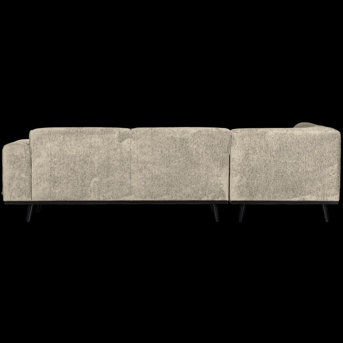 WOOOD Statement Hoekbank Links - Velvet - Beige|Wheatfield