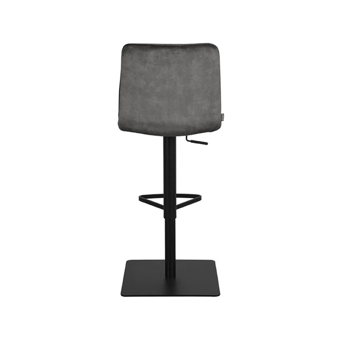 LABEL51 - Barkruk Juul - Antraciet Velours - Zwart Metaal