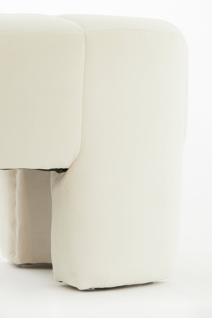 Light & Living - Poef BATOEMI - Ø51x45cm - Wit