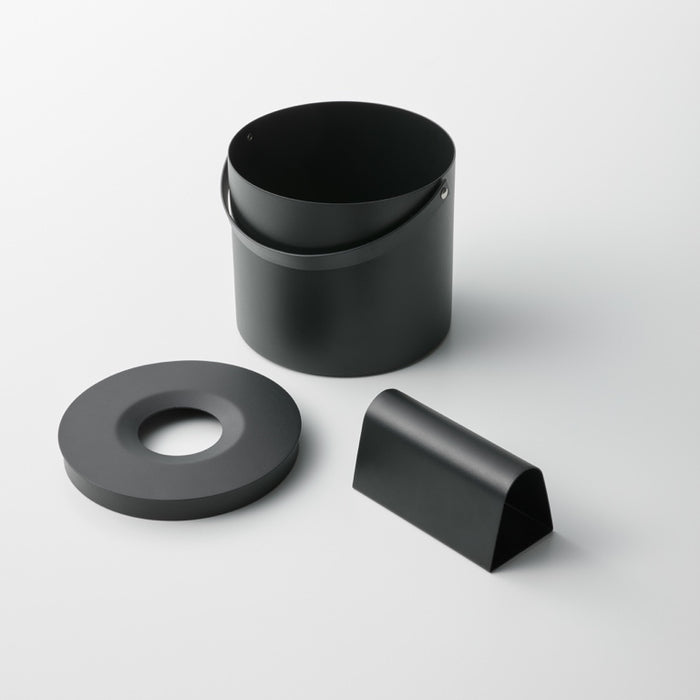 Yamazaki Tissuebox Rond met Handvat - Tower - Zwart