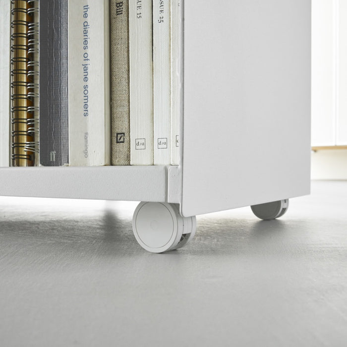 Yamazaki Kantoorkastje met Wielen - Tower - Wit