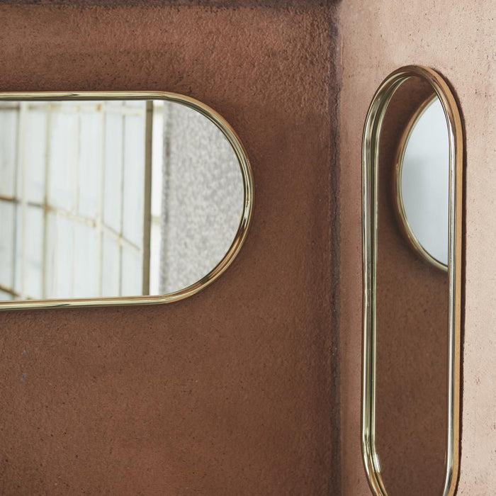 Angui spiegel 78x29 ovaal Goud