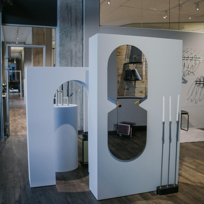 Verto spiegel 120x44,5 ovaal black