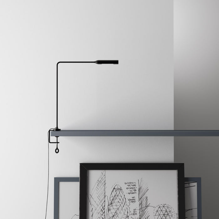 Flo Clamp klemlamp LED 2700K geborsteld nikkel