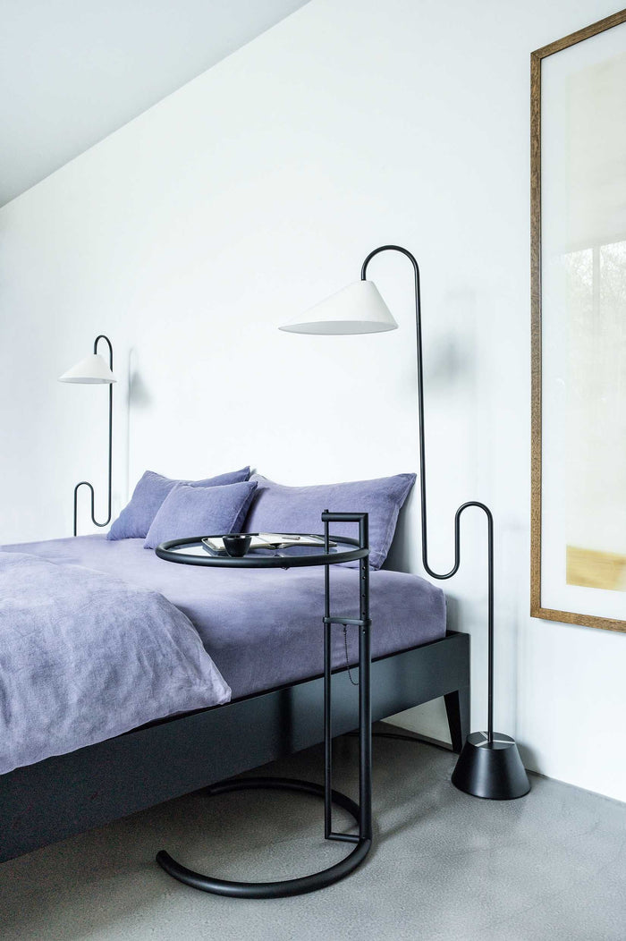 ClassiCon Adjustable Table E 1027 Black bijzettafel Ø52 zwart blad