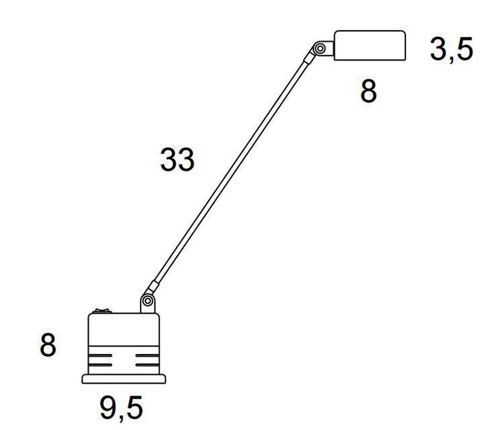 Lumina Daphinette tafellamp LED 3000K zwart
