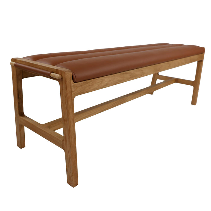 Leef eetbank 140 cognac