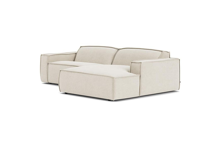 Edge bank met longchair rechts Alpine 01 natural