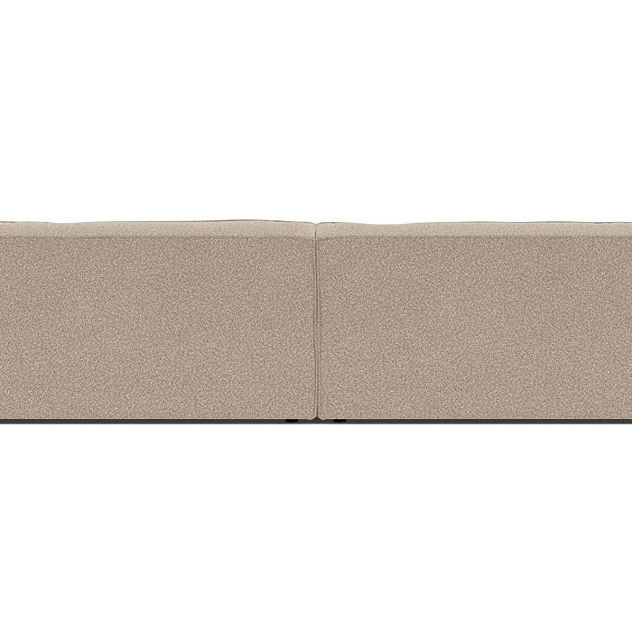 Clay bank met longchair rechts Alpine 01 natural