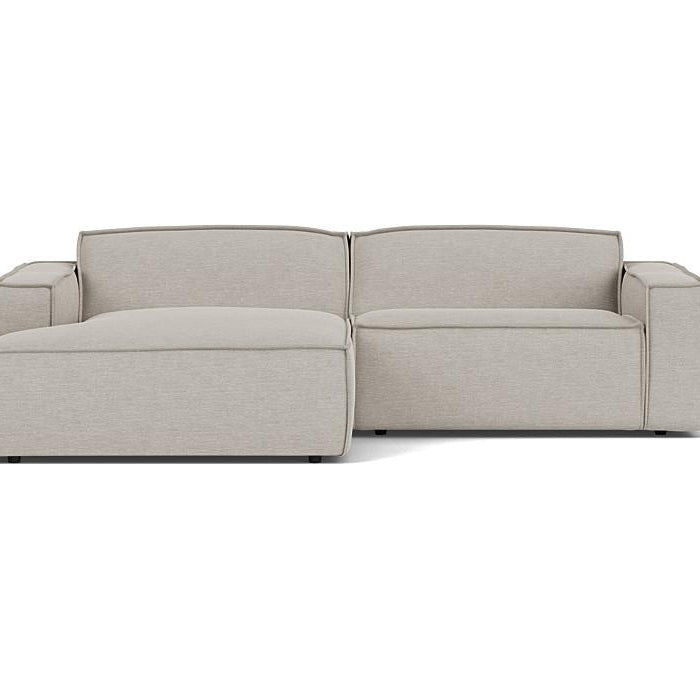 Edge bank met longchair links Alpine 01 natural