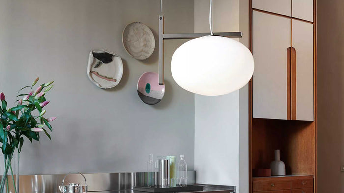 Oluce Alba 1 hanglamp Ø32 brons