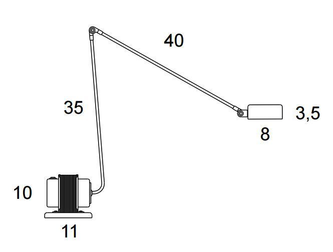 Lumina Daphine tafellamp LED 3000K rood