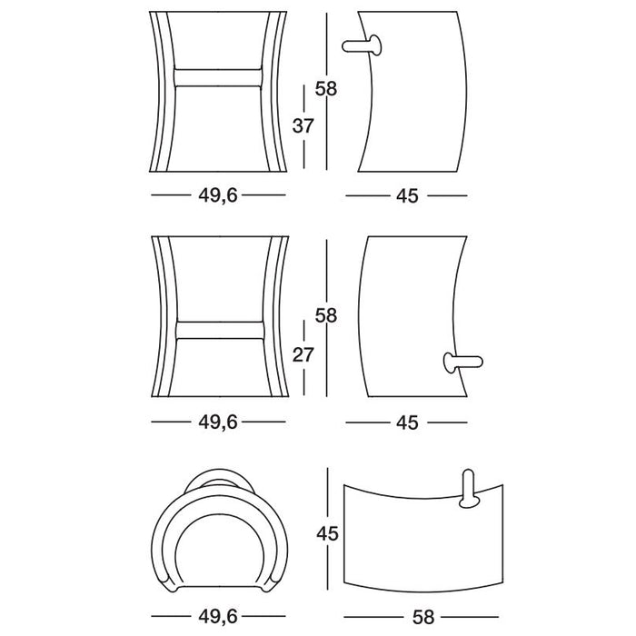 Trioli kinderstoel geel