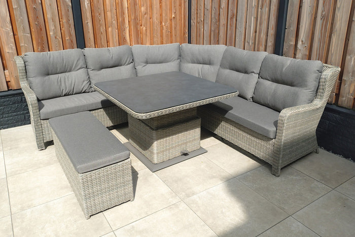 VDG Sandigo lounge dining set met bijzetbank