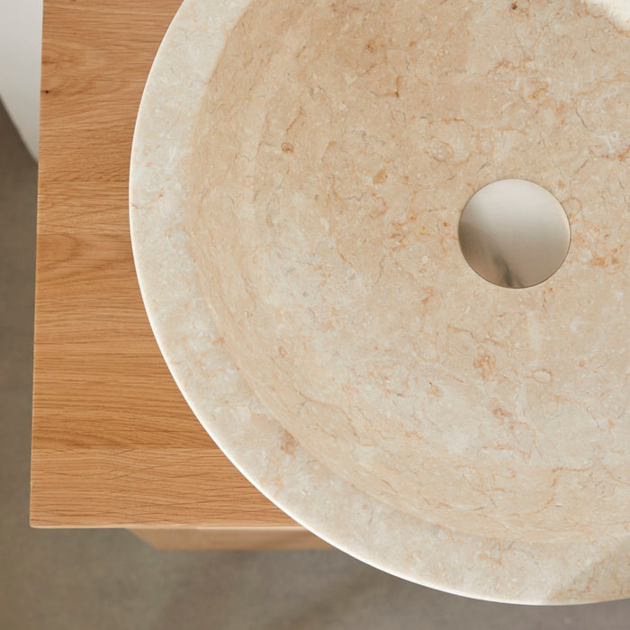 Tikamoon - Calypso - Marmeren wastafel cream