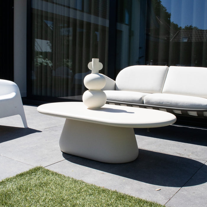 DÉJA Living - Loungetafel Eco Composiet - Ovaal - 120x65x39cm - Riva