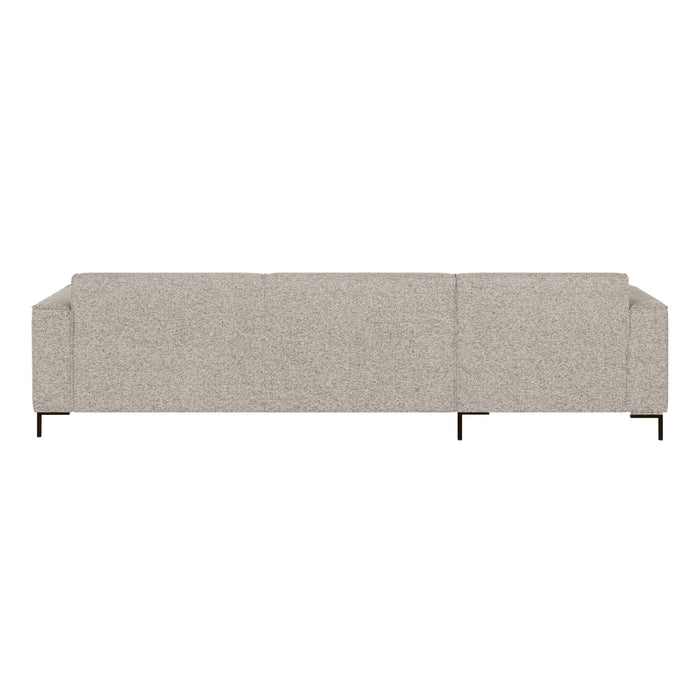 by fonQ Loft Hoekbank met Chaise Longue Links - Chenille Melange - Grijs