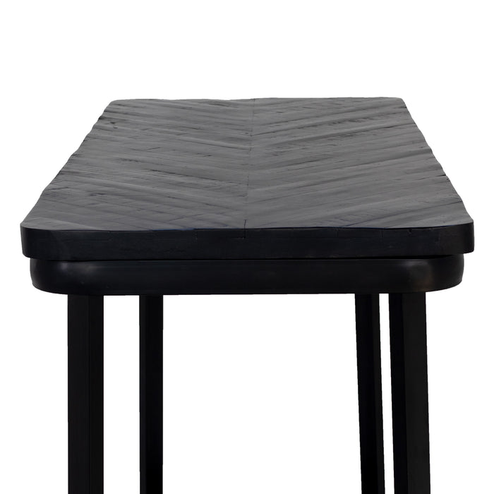 Giga Meubel - Bartafel Zwart 140cm - Mangohout - Max