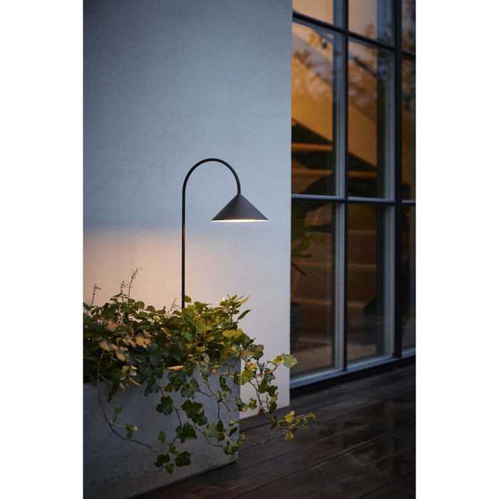 Frandsen Grasp sokkellamp H60 LED oplaadbaar matt black