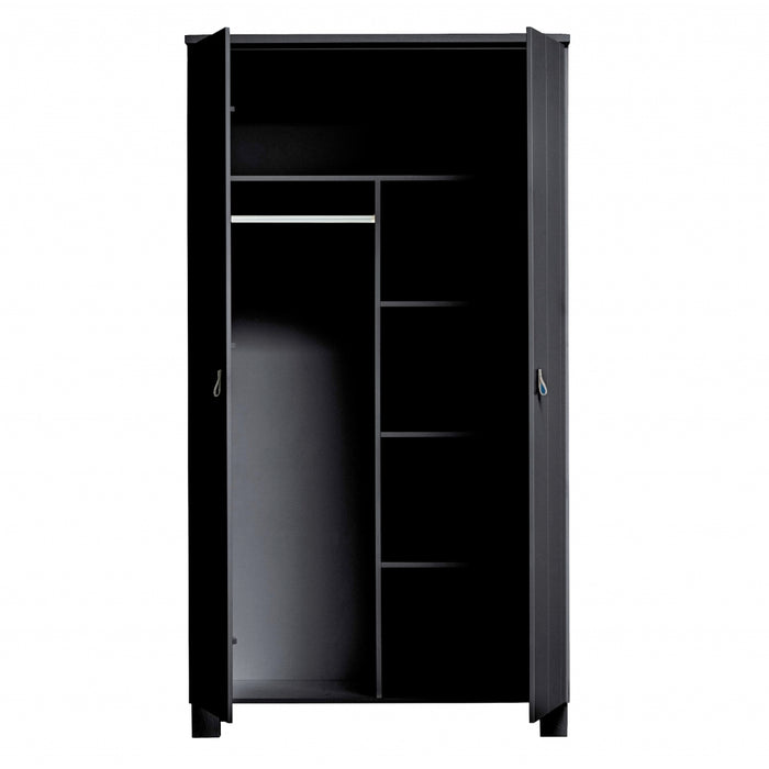 WOOOD Ties Kledingkast - Zwart