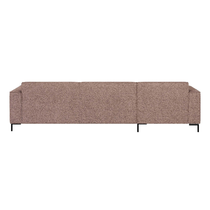 by fonQ Loft Hoekbank met Chaise Longue Links - Chenille Melange - Blush