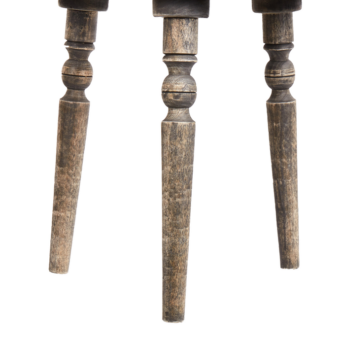 Beliani - WANDILO - Bijzettafel - Donkerbruin - 48 x 48 cm - Mangohout