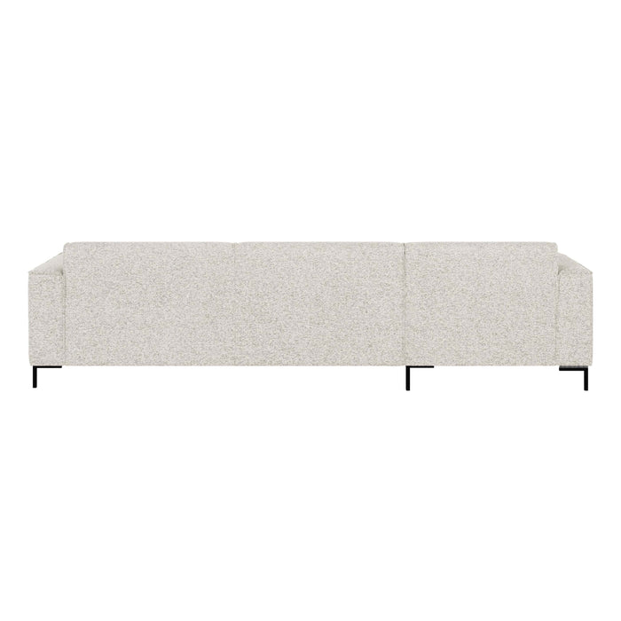 by fonQ Loft Hoekbank met Chaise Longue Links - Chenille Melange - Ecru