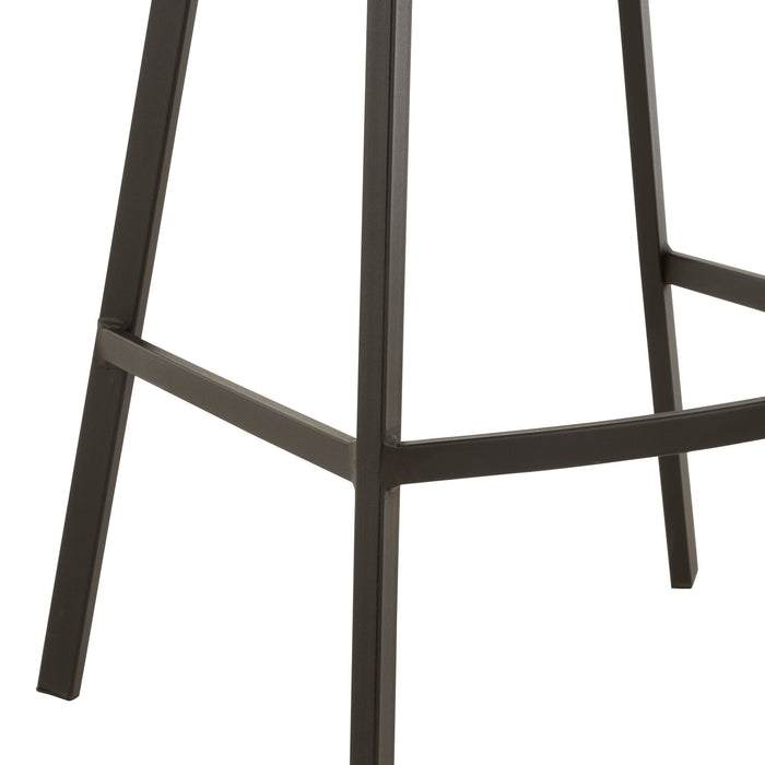 J-Line barstoel Stephane - textiel|metaal - beige - 2 stuks