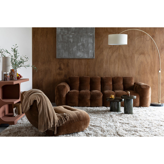 Dutchbone Hackman 3-zitsbank Velours Beige