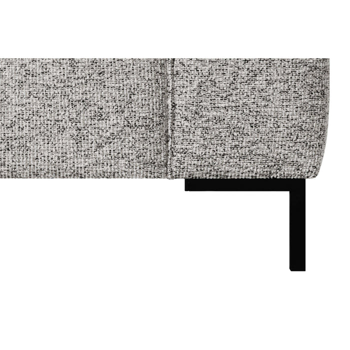 by fonQ Loft Hoekbank met Chaise Longue Links - Chenille Melange - Grijs