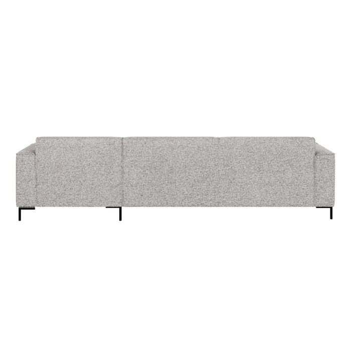 by fonQ Loft Hoekbank met Chaise Longue Rechts - Chenille Melange - Grijs