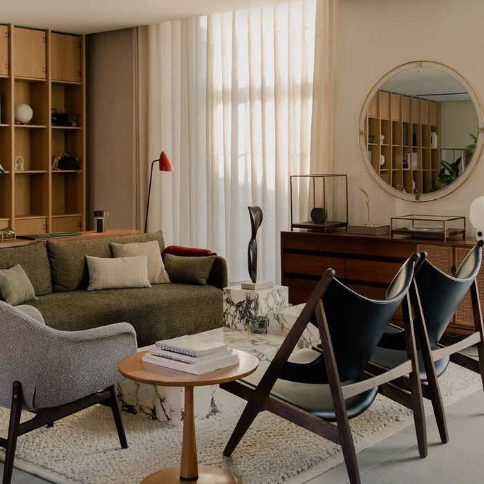 Offset 2-zits bank Bouclé Gold